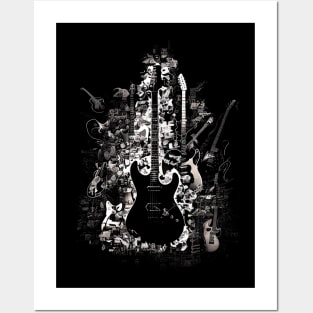 Guitar Collage Posters and Art